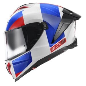 Givi 50.3 Vision Full Face Motosiklet Kaskı ECE 22.06 sertifikalı, dahili güneş vizörü,,gözlük yuvalı, Pinlock dahil Beyaz Mavi Kırmızı - XLARGE