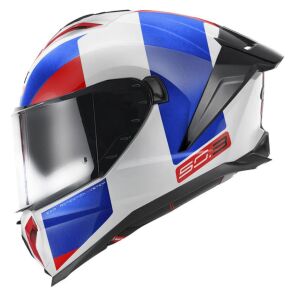 Givi 50.3 Vision Full Face Motosiklet Kaskı ECE 22.06 sertifikalı, dahili güneş vizörü,,gözlük yuvalı, Pinlock dahil Beyaz Mavi Kırmızı - XLARGE
