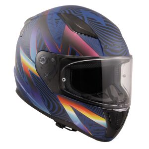 Ls2 Rapid 2 Optik Motosiklet Kapalı Kask Ece 22.06 Sertifikalı Alc Motosiklet Mat Mavi Mor - MEDIUM