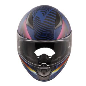 Ls2 Rapid 2 Optik Motosiklet Kapalı Kask Ece 22.06 Sertifikalı Alc Motosiklet Mat Mavi Mor - X Large
