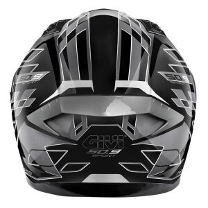 Givi 50.9 Assault Full Face Motosiklet Kaskı ECE 22.06 sertifikalı, güneş vizörü,  Pinlock dahil Siyah Gri - LARGE