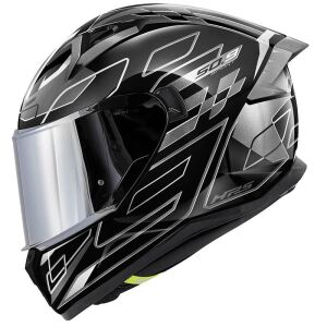 Givi 50.9 Assault Full Face Motosiklet Kaskı ECE 22.06 sertifikalı, güneş vizörü,  Pinlock dahil Siyah Gri - XLARGE