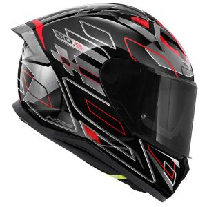Givi 50.9 Assault Full Face Motosiklet Kaskı ECE 22.06 sertifikalı, güneş vizörü,  Pinlock dahil Siyah Kırmızı - SMALL