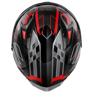 Givi 50.9 Assault Full Face Motosiklet Kaskı ECE 22.06 sertifikalı, güneş vizörü,  Pinlock dahil Siyah Kırmızı - SMALL