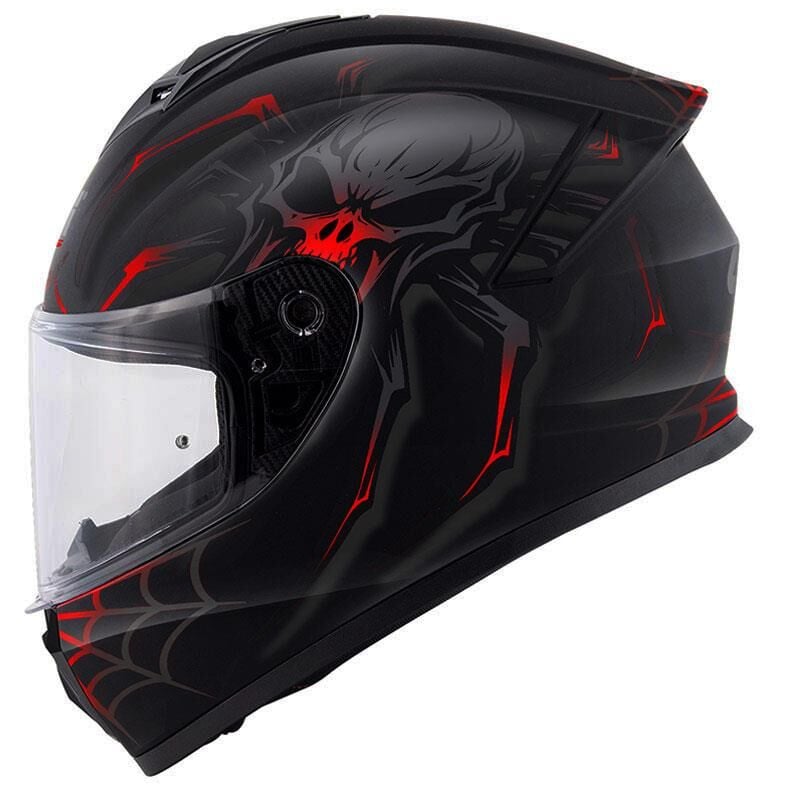 Givi 50.X Arachno Full Face Motosiklet Kaskı ECE 22.06 sertifikalı Mat Siyah Kırmızı - MEDIUM