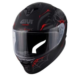 Givi 50.X Arachno Full Face Motosiklet Kaskı ECE 22.06 sertifikalı Mat Siyah Kırmızı - MEDIUM