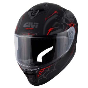 Givi 50.X Arachno Full Face Motosiklet Kaskı ECE 22.06 sertifikalı Mat Siyah Kırmızı - MEDIUM
