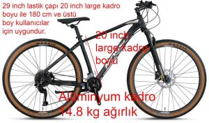Mosso Blackedition 29 Jant Cues 18 Vites 20 Kadro Dağ Bisikleti (180 cm üstü boy)