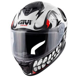Givi 50.X Bones Full Face Motosiklet Kaskı ECE 22.06 sertifikalı BEYAZ KIRMIZI - XLARGE