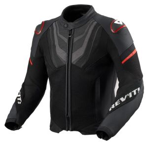 Revit Mantis 3 H2O Su Geçirmez Motosiklet Montu Aa Sertifikalı Ce Korumalı Alc Motosiklet Siyah Kırmızı - LARGE