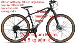 Mosso Blackedition 29 Jant Cues 18 Vites 18 Kadro Dağ Bisikleti (170-180 cm arası boy)