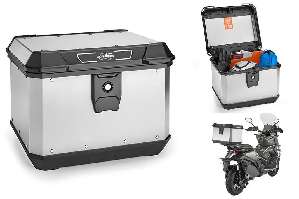 Kappa KMX500 Motosiklet Çantası Alüminyum 50 Lt Keçe İç Astar