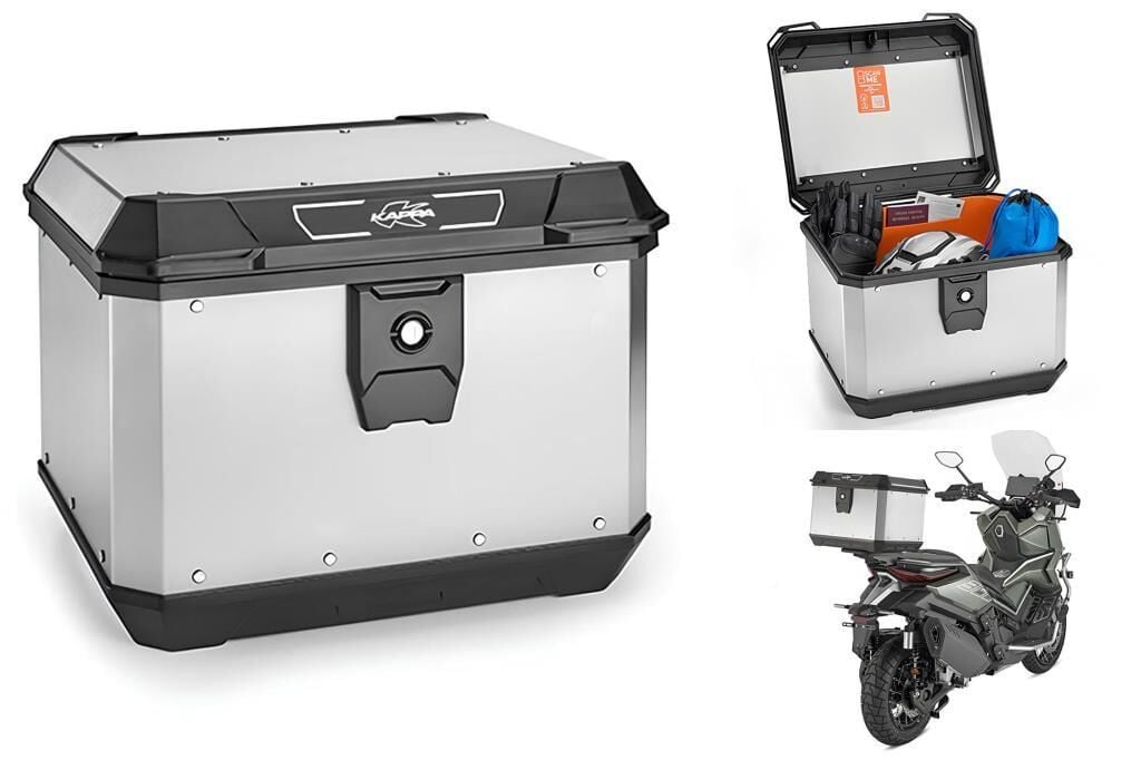 Kappa KMX500 Motosiklet Çantası Alüminyum 50 Lt Keçe İç Astar