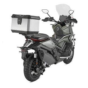 Kappa KMX500 Motosiklet Çantası Alüminyum 50 Lt Keçe İç Astar Alüminyum Gri