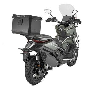 Kappa KMX500 Motosiklet Çantası Alüminyum 50 Lt Keçe İç Astar Alüminyum Siyah