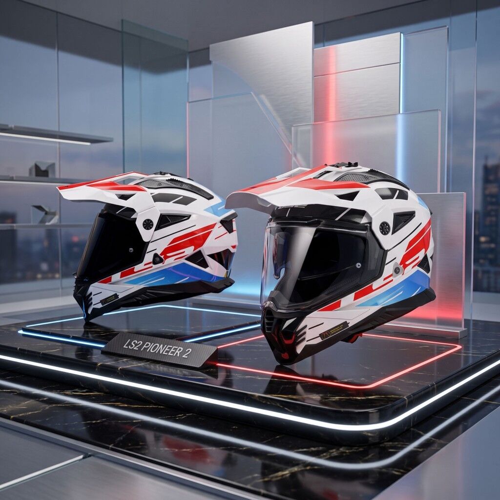 LS2 Pioneer 2 Namib Kapalı Motosiklet Kaskı Kpa Kabuk Güneş Vizörlü Ece 22.06 - Alc Motosiklet