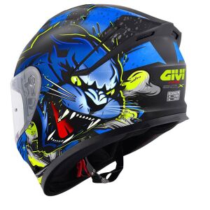 Givi 50.X Wild Motosiklet Kaskı ECE 22.06 sertifikalı Mat Siyah Mavi - MEDIUM