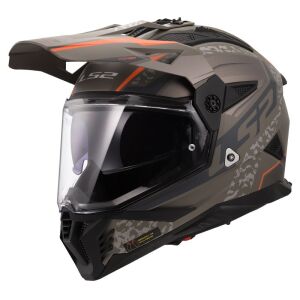 LS2 Pioneer 2 Devor Kapalı Motosiklet Kaskı Kpa Kabuk Güneş Vizörlü Ece 22.06 - Alc Motosiklet Kum - LARGE