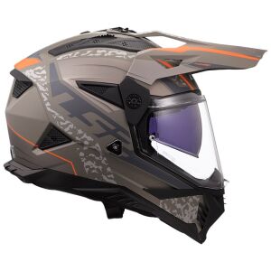 LS2 Pioneer 2 Devor Kapalı Motosiklet Kaskı Kpa Kabuk Güneş Vizörlü Ece 22.06 - Alc Motosiklet Kum - LARGE