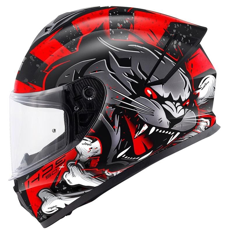 Givi 50.X Wild Motosiklet Kaskı ECE 22.06 sertifikalı Mat Siyah Kırmızı - MEDIUM