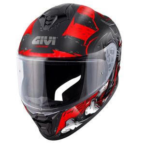 Givi 50.X Wild Motosiklet Kaskı ECE 22.06 sertifikalı Mat Siyah Kırmızı - MEDIUM