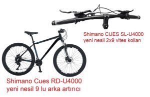 Salcano NG Team 100-18 29HD 19 Kadro 18 Vites Hidrolik Disk Fren Dağ Bisikleti (175/185 cm arası boy) Siyah Mavi