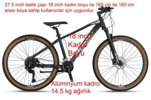 Mosso Blackedition 27 Jant Cues 18 Kadro Dağ Bisikleti 18 Vites (165-180 cm arası boy)