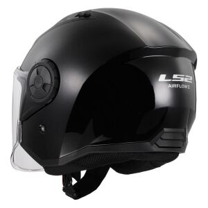 LS2 Airflow 2 Açık Kask ECE 22.06 sertifikalı Siyah - MEDIUM