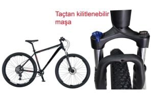 Salcano NG Team 100-9 29HD 19 Kadro 9 Vites Hidrolik Disk Fren Dağ Bisikleti (175/185 cm arası boy) Siyah Kırmızı
