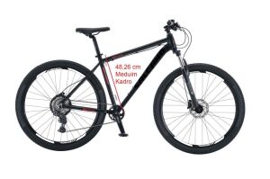 Salcano NG Team 100-9 29HD 19 Kadro 9 Vites Hidrolik Disk Fren Dağ Bisikleti (175/185 cm arası boy) Siyah Kırmızı