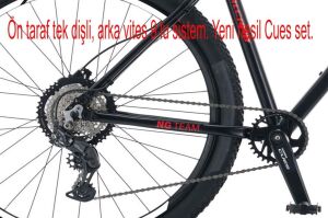 Salcano NG Team 100-9 29HD 19 Kadro 9 Vites Hidrolik Disk Fren Dağ Bisikleti (175/185 cm arası boy) Siyah Kırmızı