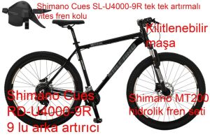 Salcano NG Future  27.8HD 18 Kadro, Hidrolik Fren, Dağ Bisikleti, Cues 18 Vites (170 -180 cm arası boy) Siyah Yeşil
