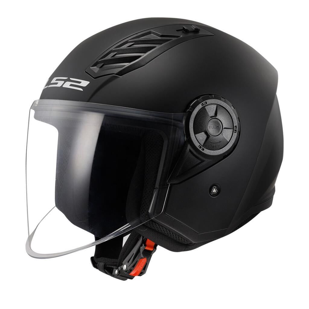 LS2 Airflow 2 Açık Kask ECE 22.06 sertifikalı Mat Siyah - SMALL