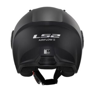 LS2 Airflow 2 Açık Kask ECE 22.06 sertifikalı Mat Siyah - SMALL