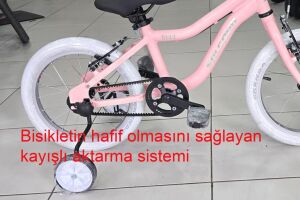 Salcano Belt 16 Jant Hafif Kız Çocuk Bisikleti Kayışlı Sistem (100-120 cm arası boy) Pudra Pembe